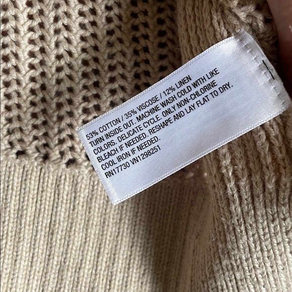 A new day Beige Knit Linen Tank Top - Picture 9 of 9